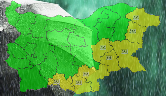 Синоптиците предупреждават: Жълт код за валежи утре в Бургаско!